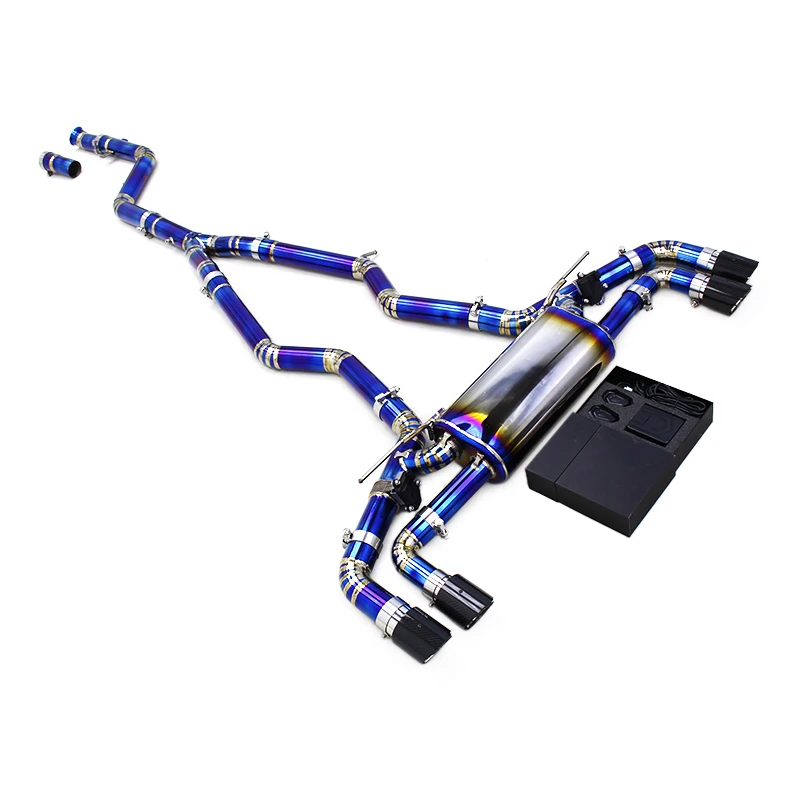 

Yooking Valvetronic Exhaust System For BMW Z4 G29 M40i 3.0 (2019-2024) Titanium Blue Y-Pipe Muffler