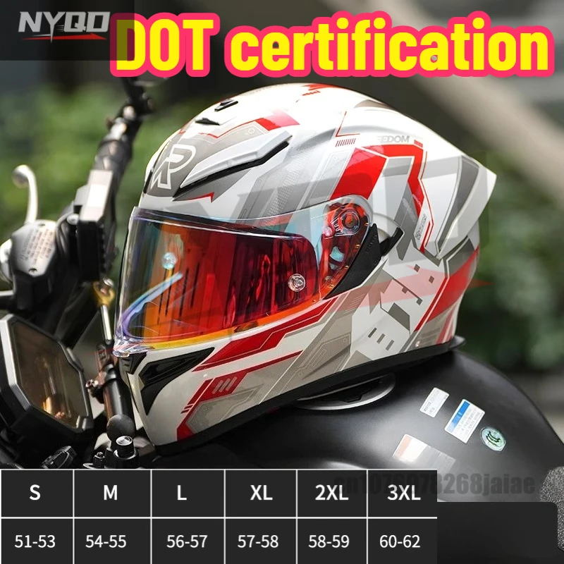 

RSV Full Helmet Retro Motorcycle Helmet Electric Car Helmet Safety Male Female Vitality Car Four Seasons Universal Double Lens