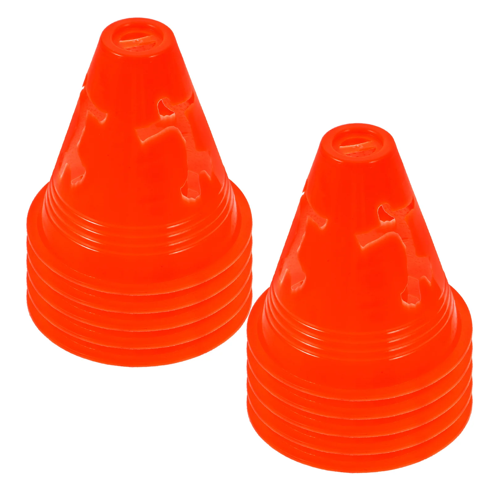 

12pcs Roller Skating Practice Cones Brightly Colored Small Plastic Training Piles For Sports Drills Agility Exercise Field