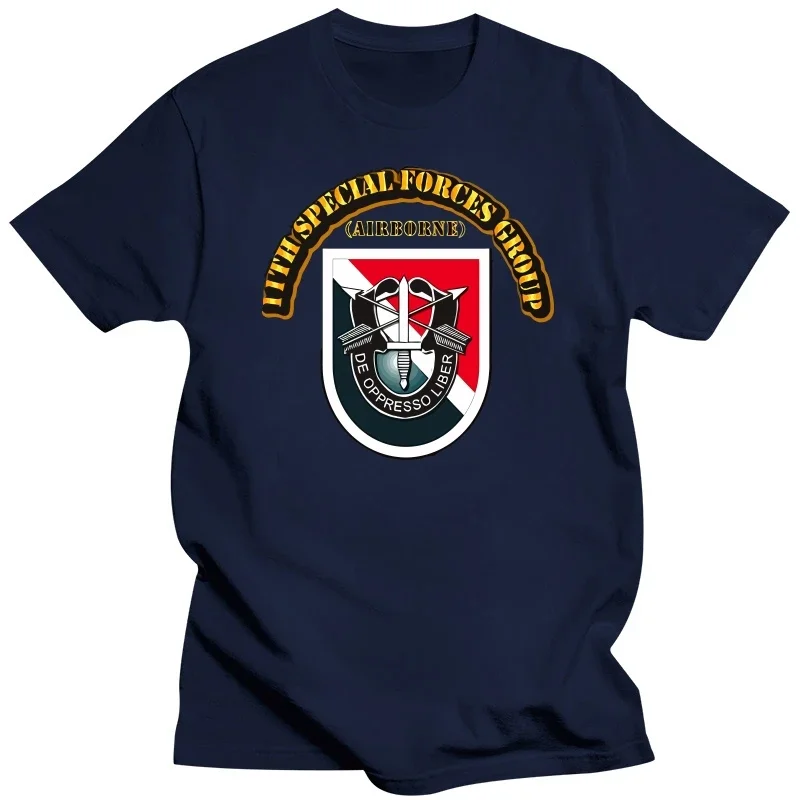 New Summer Cool Tee Shirt 11th Special Forces Group (Airborne) Tshirt Funny T-shirt