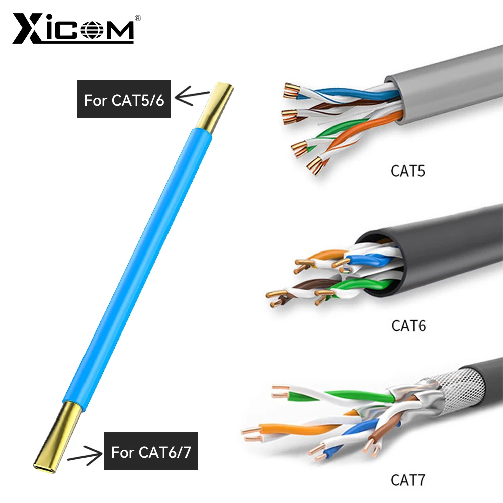 Xicom Network Cable Untwist Tool Cat5/6/7 Cable Straightener Wire Pair Separator Combing Tool for RJ45 Crystal Head Installation