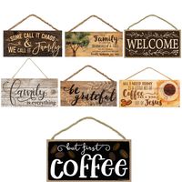 Wooden Welcome Plaques Sign Friendship Family Sign Decorative Hanging Wall Pediments Rustic Wall Art Decoration Sweet Home