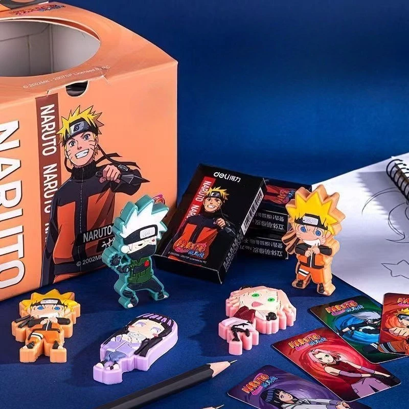 

Naruto anime Uzumaki Naruto Uchiha Sasuke Haruno Sakura creative eraser cartoon traceless ultra-clean eraser learning stationery