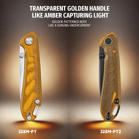 SANRENMU 328M Outdoor Folding Knife 12C27 Blade Camping Fishing Hunting Hiking Exploration EDC Portable Pocket Fruit Knives
