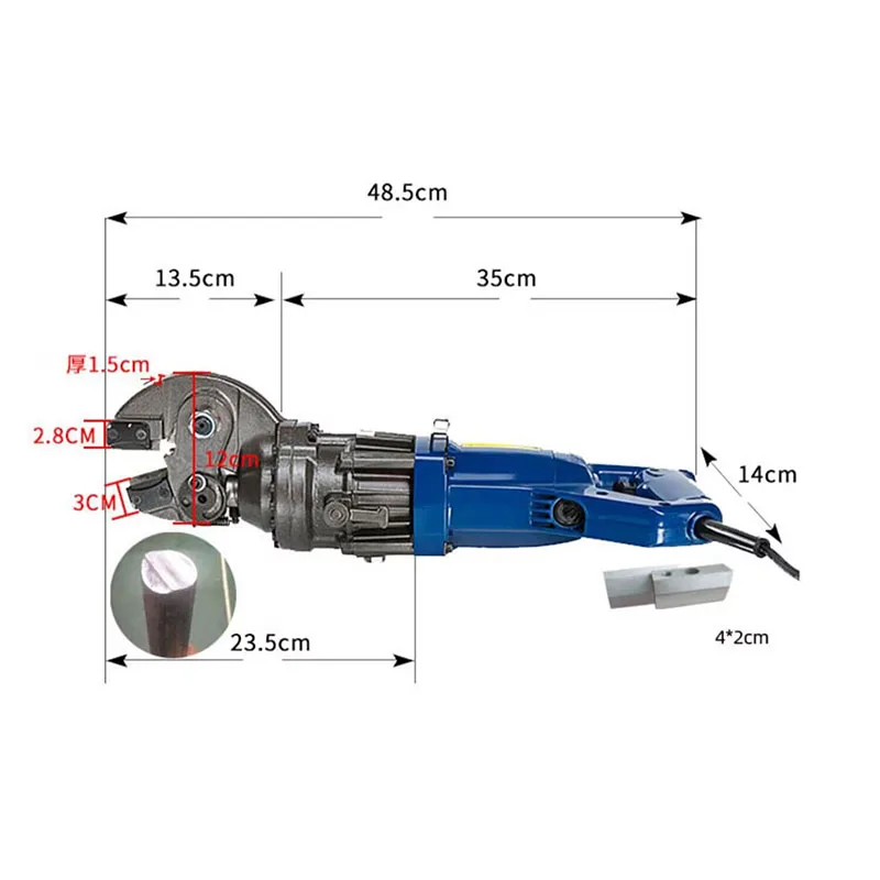 Electric Hydraulic Hrc-20 Steel Shears Scissors Portable Rebar Cutting Machine Can Cut All Kinds of Cast Steel Rebar Scissors