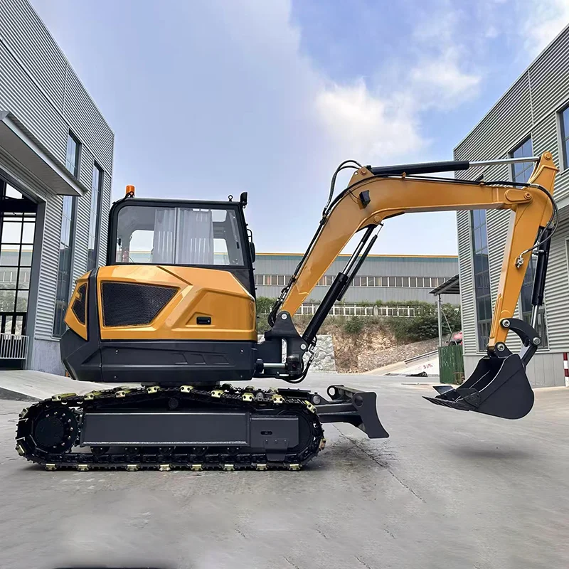

Customized CE New Mini Excavator 6.5 Ton Hydraulic crawler mini diggers farm excavator price efficient free shipping