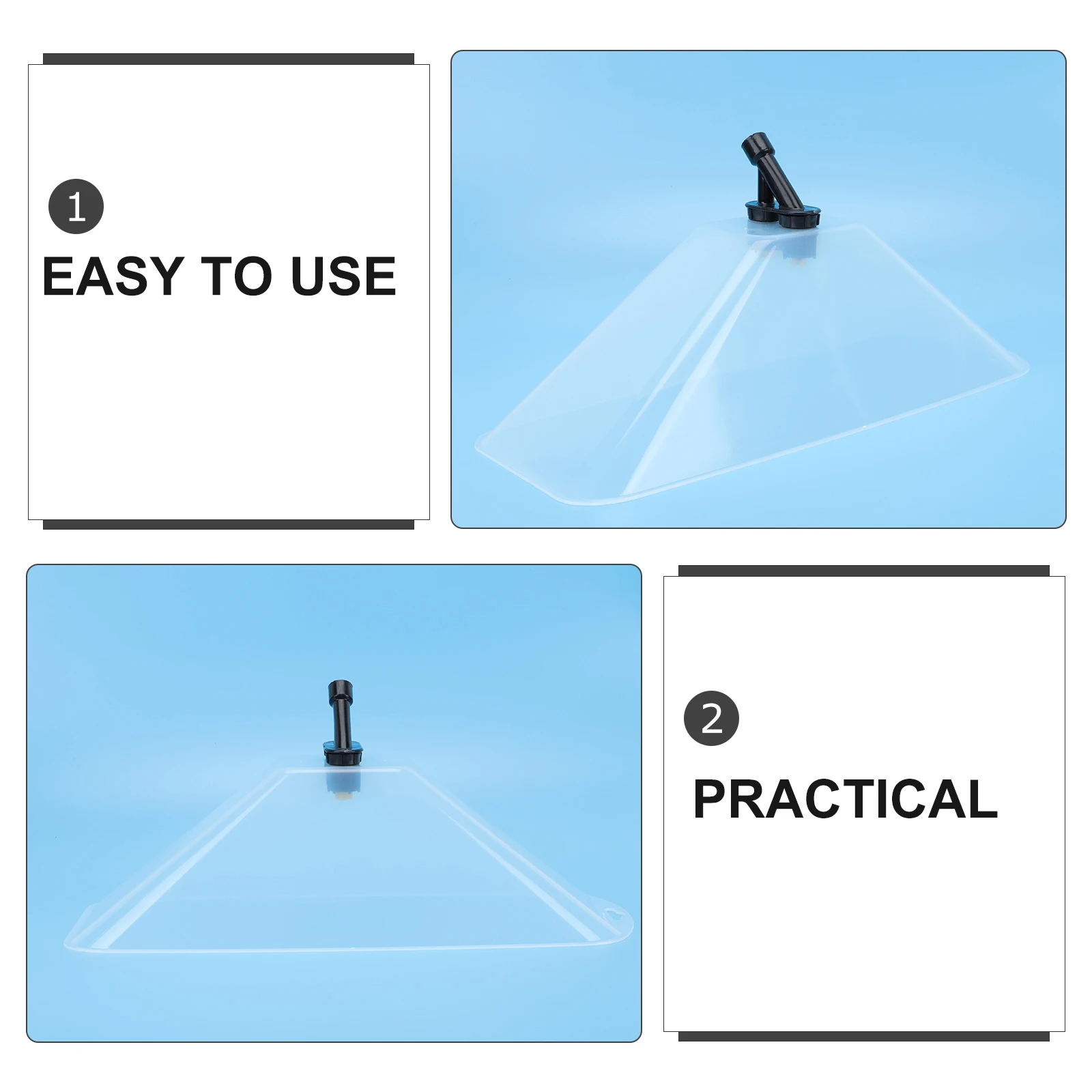 

1pc Windproof Sprayer Cover Head Plastic Power Sprayer Nozzle Horn Shape Waterproof Corrosion Resistant Lightweight Durable