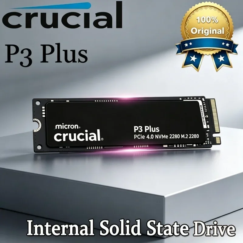 Crucial P3 Plus PCIe Gen4 NVMe M.2 SSD Internal Hard Drive (OEM Package) 1TB 2TB &Crucial NVME 2280 P310 1TB SSD&Crucial T500 1T