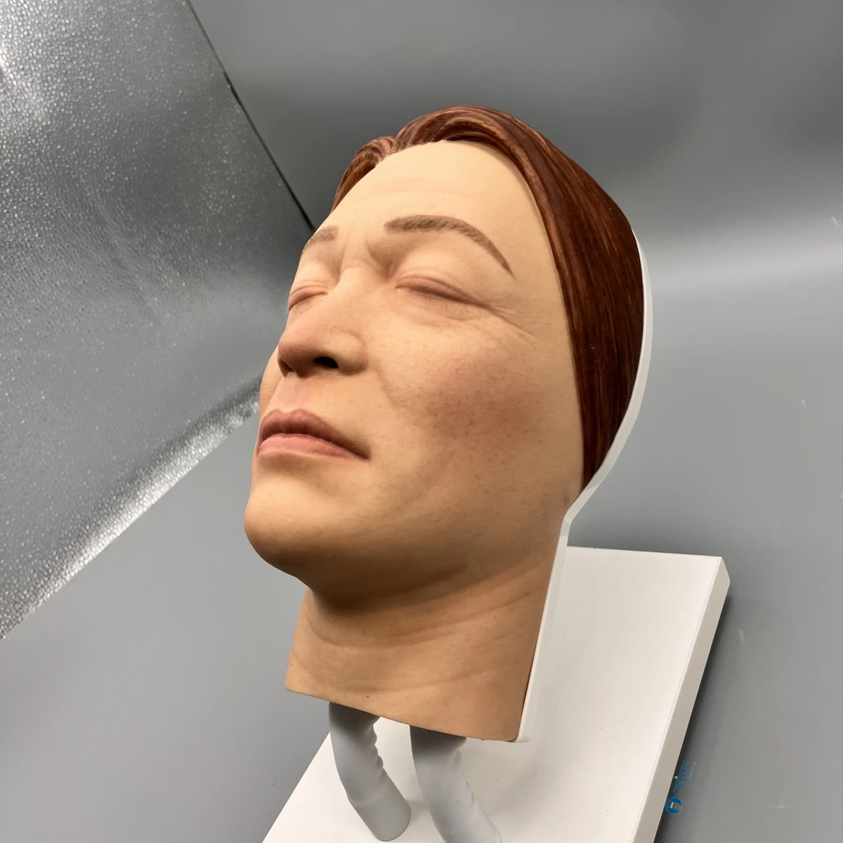 رأس عارضة أزياء من السيليكون لتجاعيد الوجه الأنثوي نموذج ممارسة حقن حقن حشو الجلد حقن الوجه