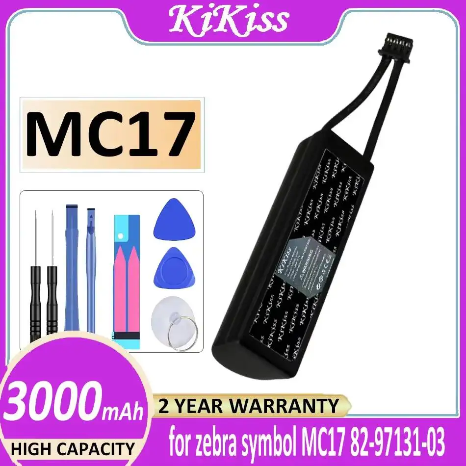 

Premium Replacement Portable Terminal Device Battery Long-Lasting 3000mah For Zebra Symbol For Motorola MC17 82-97131-03