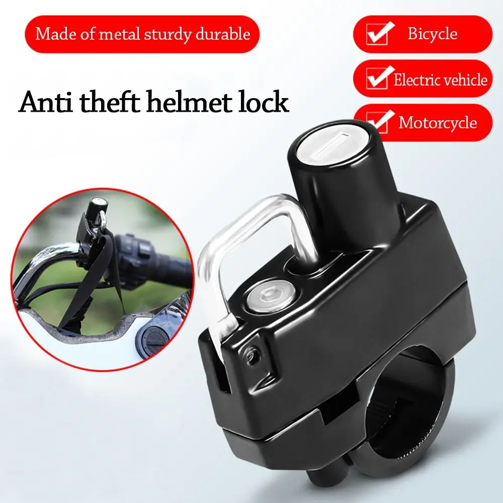 Anti-theft Motorcycle Helmet Lock Zinc Alloy With 2 Keys Security Lock With Installation Tool Security Motorcycle Accessories