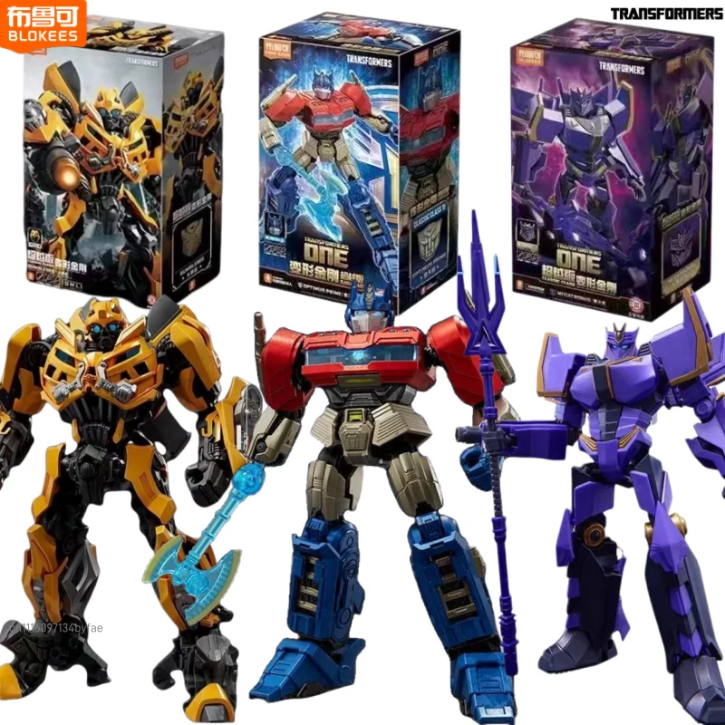 BLOKEES Transformers Building Block Optimus Prime Bumblebee  Super Edition Splicing Model Desktop Ornaments Decorative Gifts