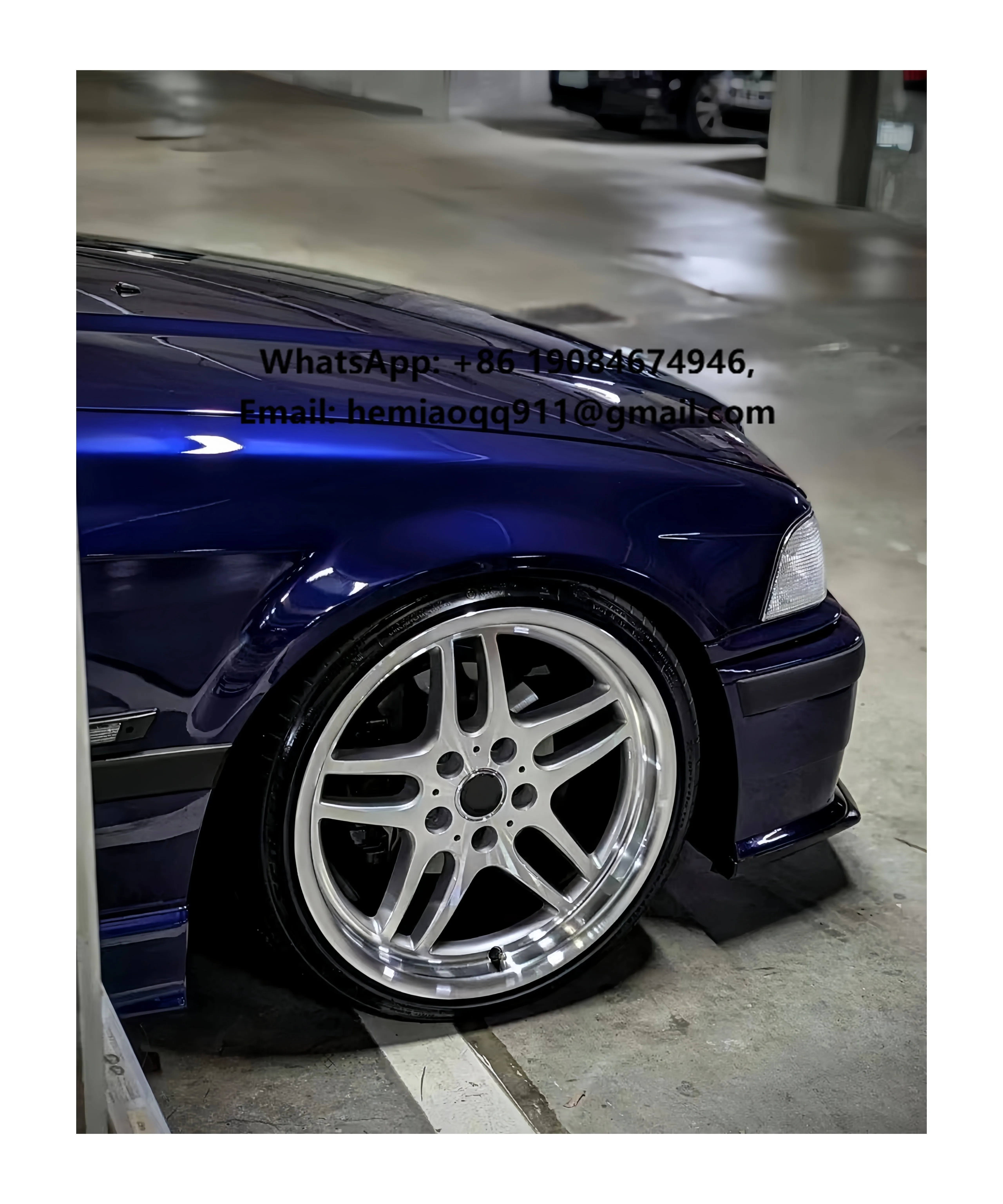 

New RC Forged 5x120 Silver Alloy Wheels for E90/E46/E60/E36/F30/E39 17-19 Inch 20mm ET Multi Spoke Design