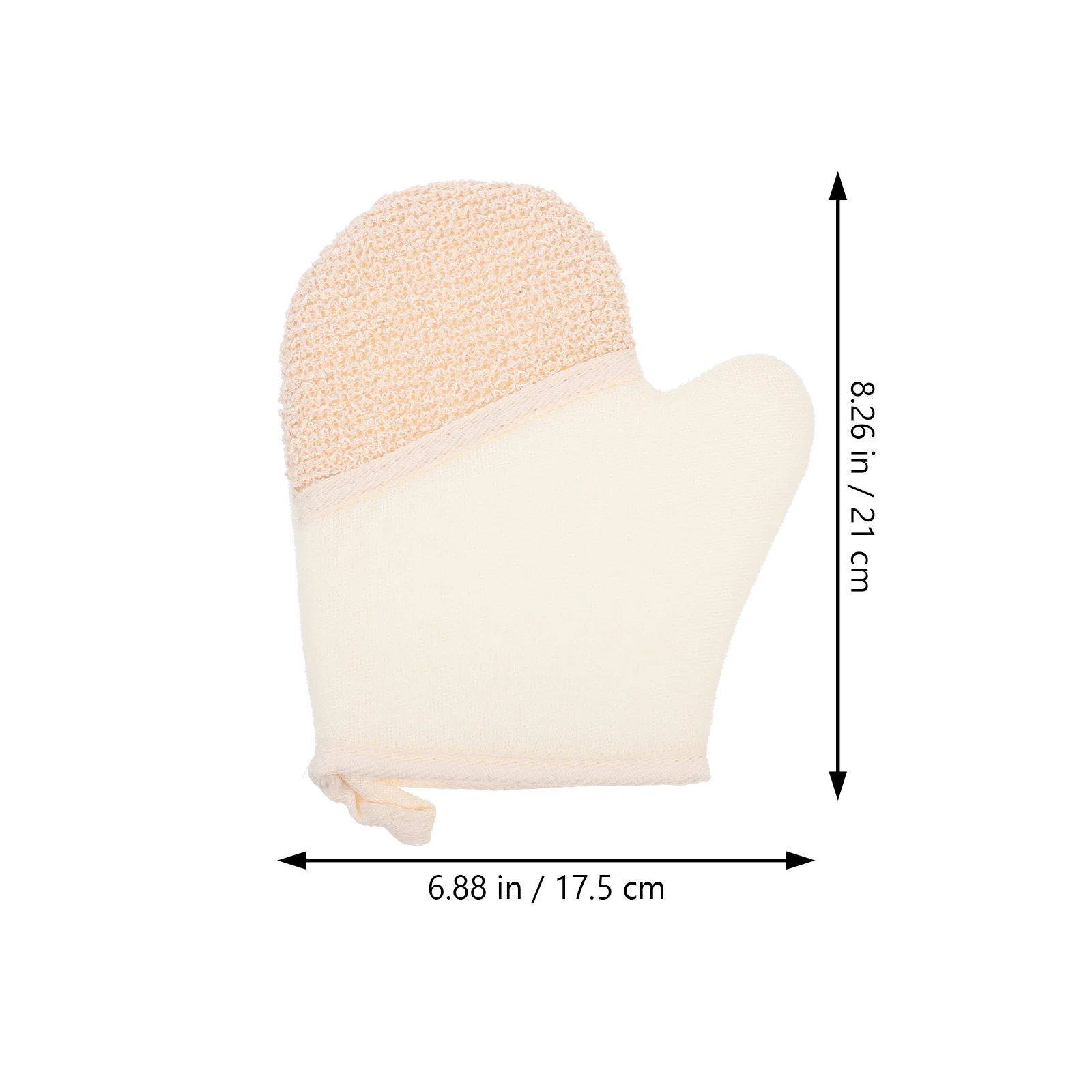 2pcs Flax Dual-Side Exfoliating Bath Gloves Portable Compact Scrubber For Household Shower Body Washing Durable Reinforced Edge