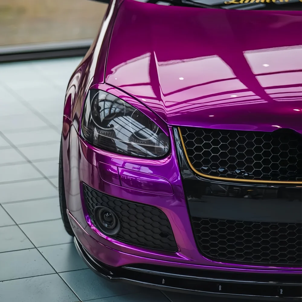 

High Quality PVC Car Wrap Vinyl Grape Purple Liquid Metal Color Body Coverage Strong Tensile Strength Air Bubble Free Car Films