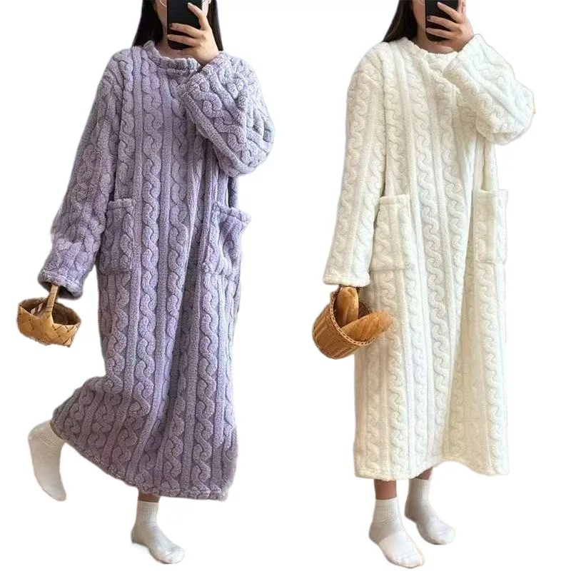 

Oversized Blanket Hoodie Women Long Fleece Sweatshirt Robe Winter Loungewear