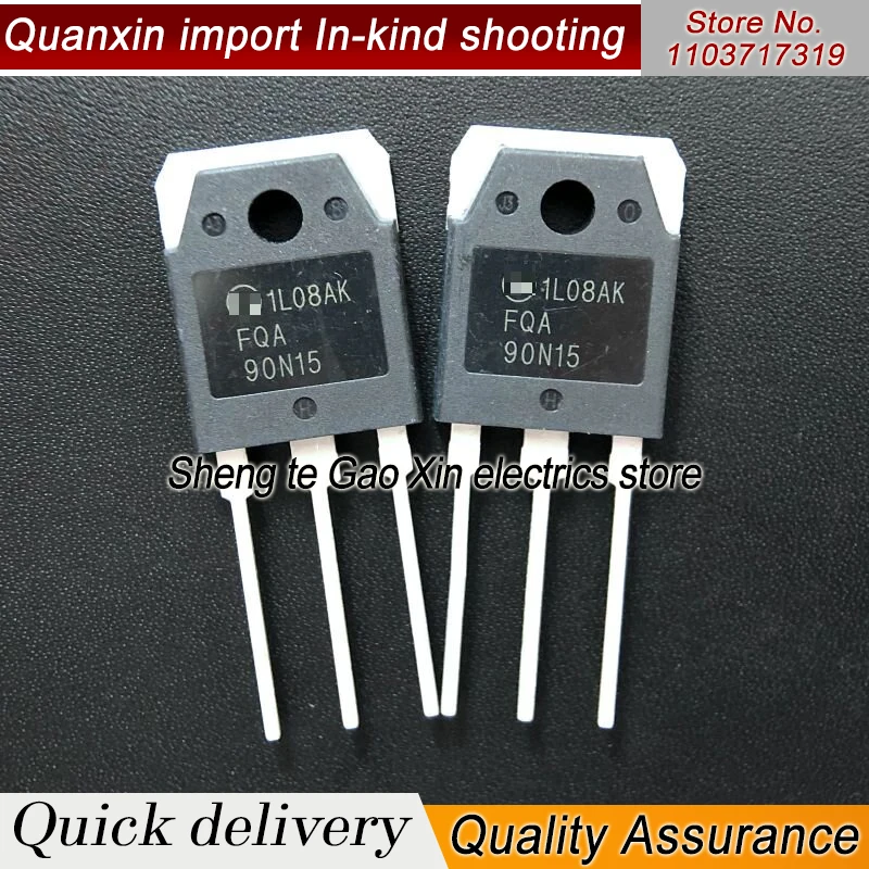 5PCS-10PCS FQA90N15 90N15 direct transistor field effect tube N channel MOS tube 90A 150V  Brand new and original