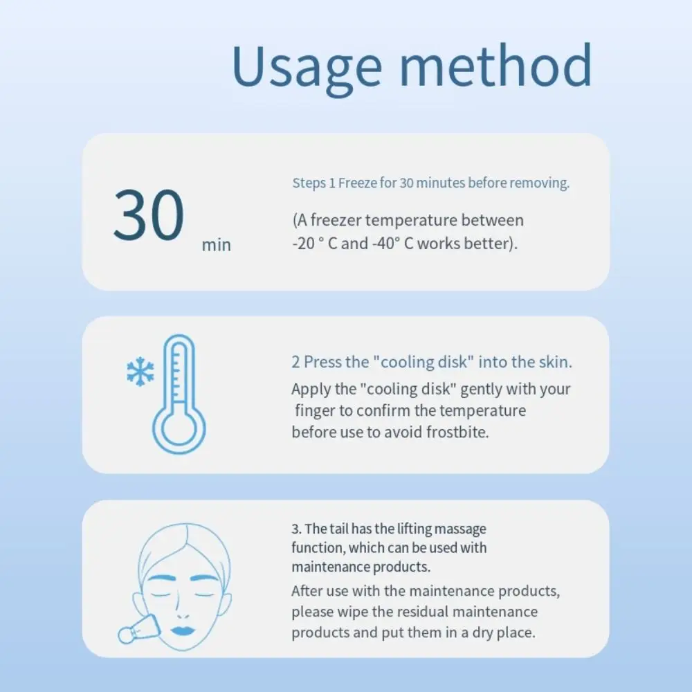 Reparatur Ödeme Auge Beutel Straffen Haut Eis Kompressor Gesichts Kühlung Massage Eis Muskel Instrument Gesicht Eis Kühler Schönheit Gerät