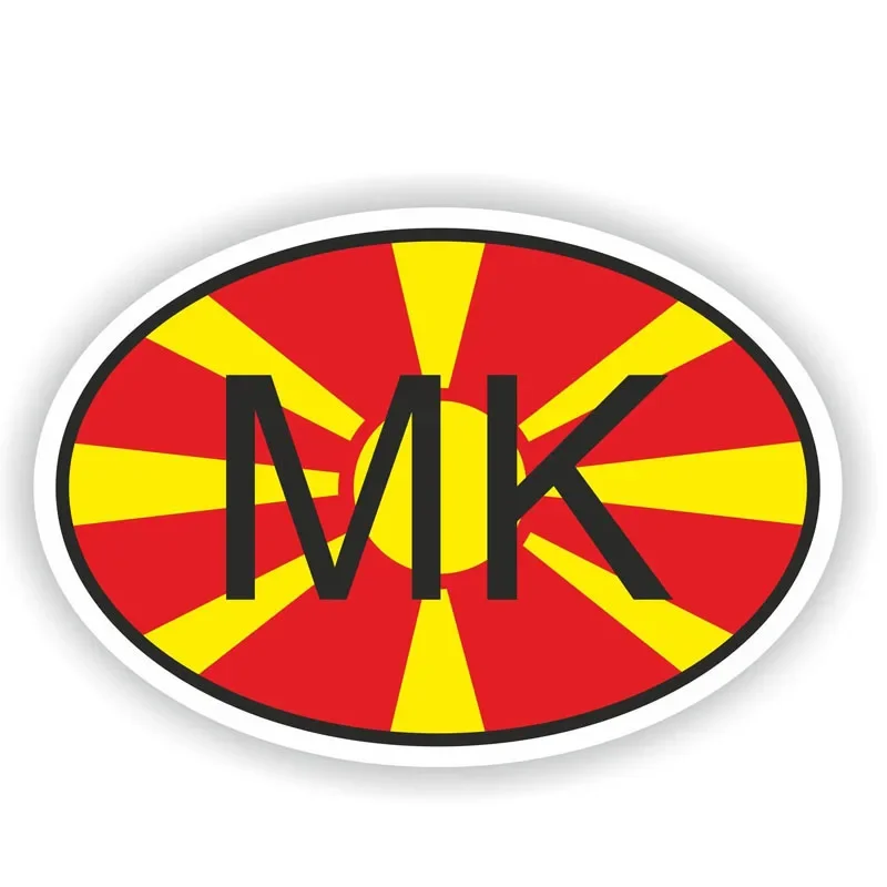 

Funny Car Sticker MK MACEDONIA Country Code Decal