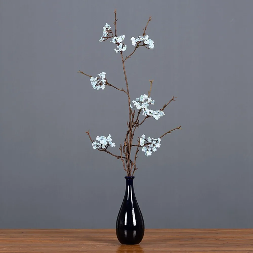 

Real Touch Artificial Cherry Blossoms Branches Plastic Realistic Simulation Sakura Branches Elegant Handmade Fake Flower