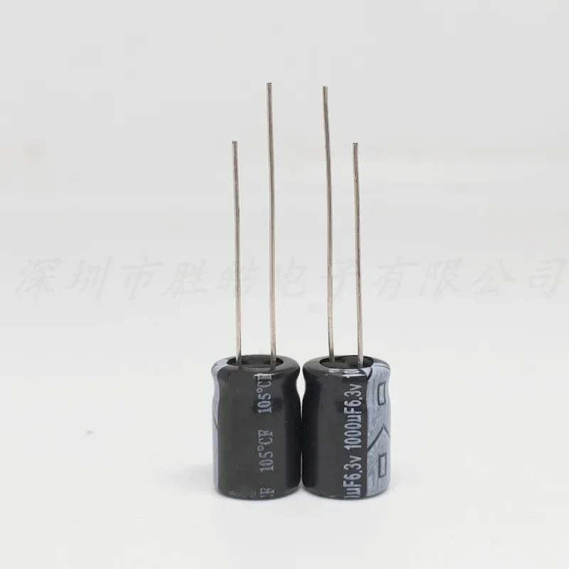 Capacitor de Placa Mãe Série Baixa Impedância, Alta Qualidade, 6.3V1000UF, 10x12.5mm, 6.3V1000UF, 5-50Pcs