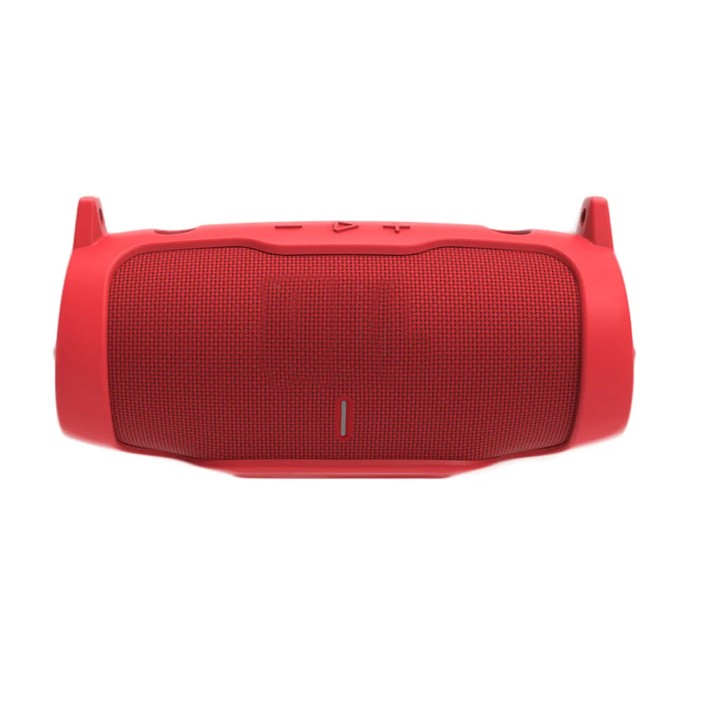 Silikon Fall Abdeckung für JBL Charge 6, Bluetooth Lautsprecher, Reise Tragen Schutzhülle mit Schulter Gurt und Karabiner