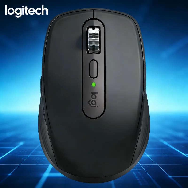 

Беспроводная двухрежимная бесшумная мышь Logitech MX Anywhere 3S с высокоточным датчиком Dark Field, способным плавно отслеживать любую поверхность.