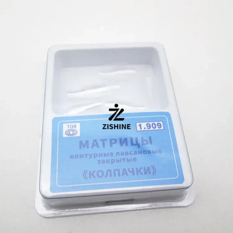 Dental 3D Arch Form Black Triangle Matrix, Clear Anterior Sectional Douban Matrix Band for Front Teeth Restoration