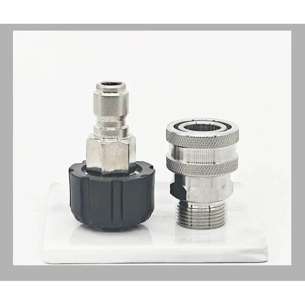 

Быстроразъемный соединитель из нержавеющей стали для полива сада, адаптер для мойки высокого давления, быстроразъемный соединитель для шланга капельного орошения