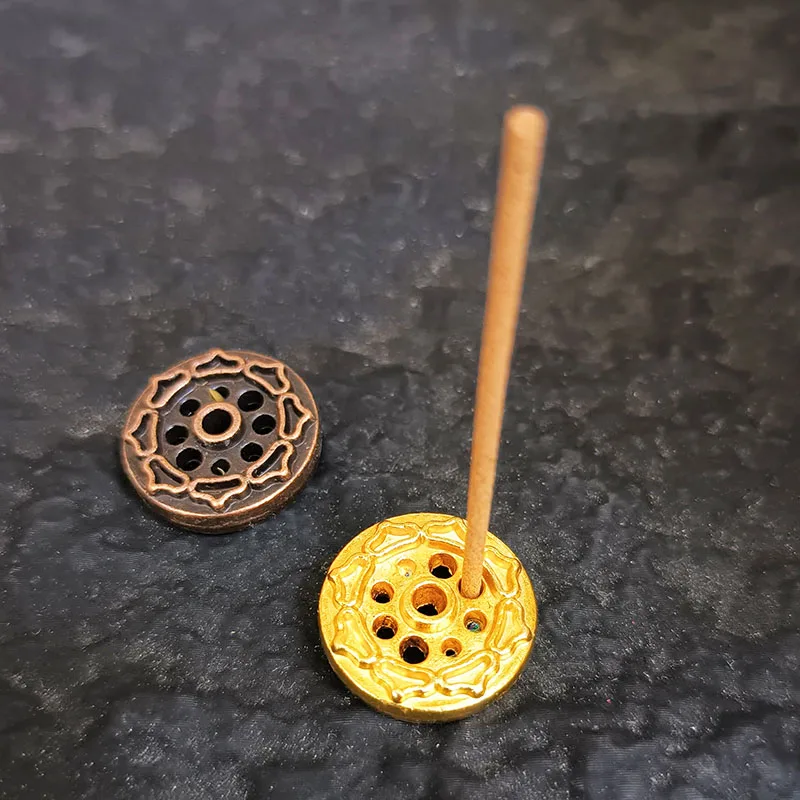 1x Mini Sandalwood Incense Burner Metal 2mm OUDH Incense Sticks Holder Meditation Home Decor