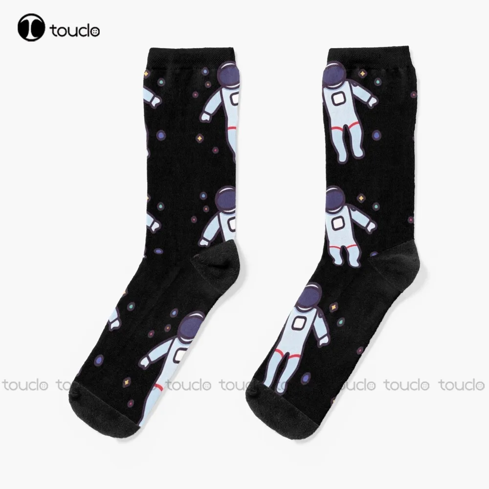 

Explore Space Socks Womens Socks Crew Unisex Adult Teen Youth Socks Christmas Gift Custom Hd High Quality 360° Digital Print