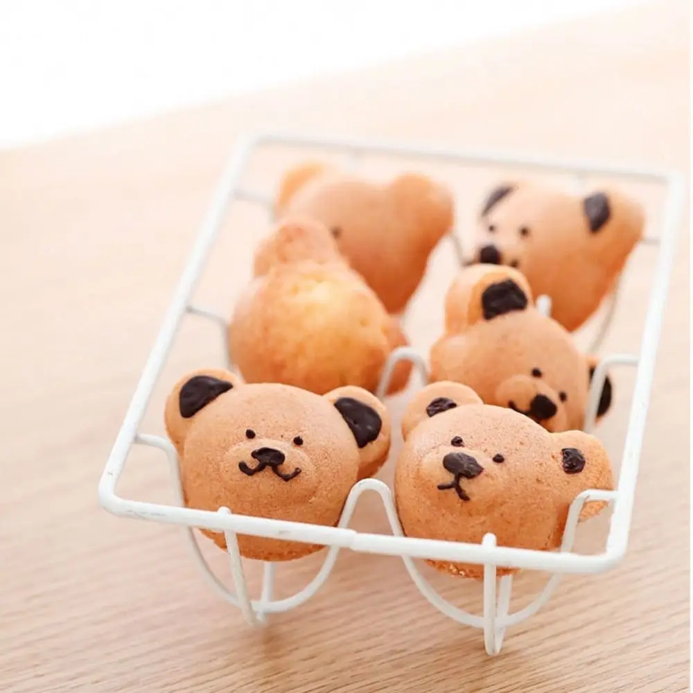 

Carbon Steel Bear Baking Mold Pan Cartoon Animal Shape Non-stick Muffin Cakes Mold Multi-purpose Leakproof