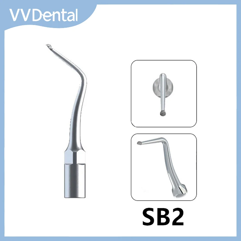 

Dental Ultrasonic Scaler Tips Tooth Cleaning Machine Cutter Head For EMS/WOODPECKER Scaler Handpiece Cavity Preparation Tip SB2