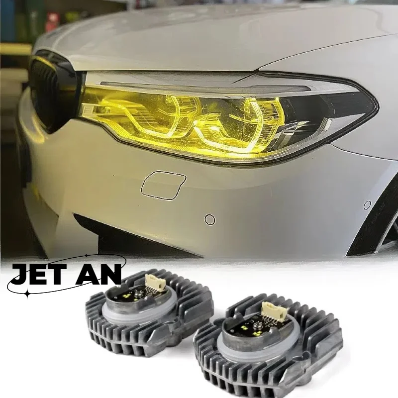 

Желтый модуль DRL для BMW 5 серии 2018 2019 G30 530i G32 GT F90 M5, адаптивная светодиодная фара «Ангельские глазки» 63117214939 63117214940
