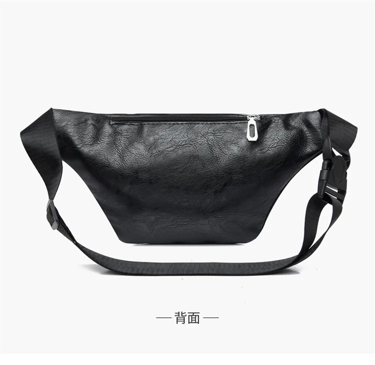 2025 New Men's Multi-functional Waist Bag for Mobile Phones, PU Waterproof and Wear-resistant Men's Crossbody Chest Bag
