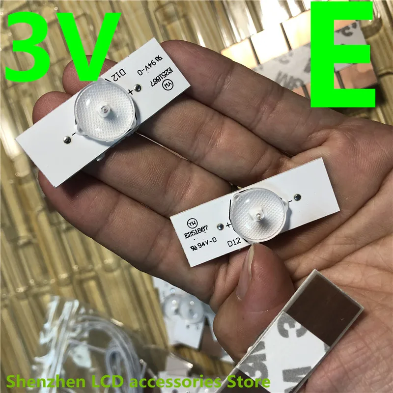 100%NEW 6V 3v SMD Lamp Beads with Optical Lens Fliter for 32-65 inch LED TV Repair LG 49LY320C-CA LG Innotek DRT 3.0 49"A/B type