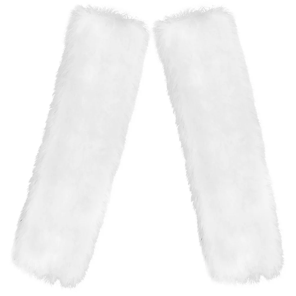 Detachable Fuzzy Decor for Women Shoe Lace Covers Kids Laces Removal Slippers House White Plush Charms Office Sandals