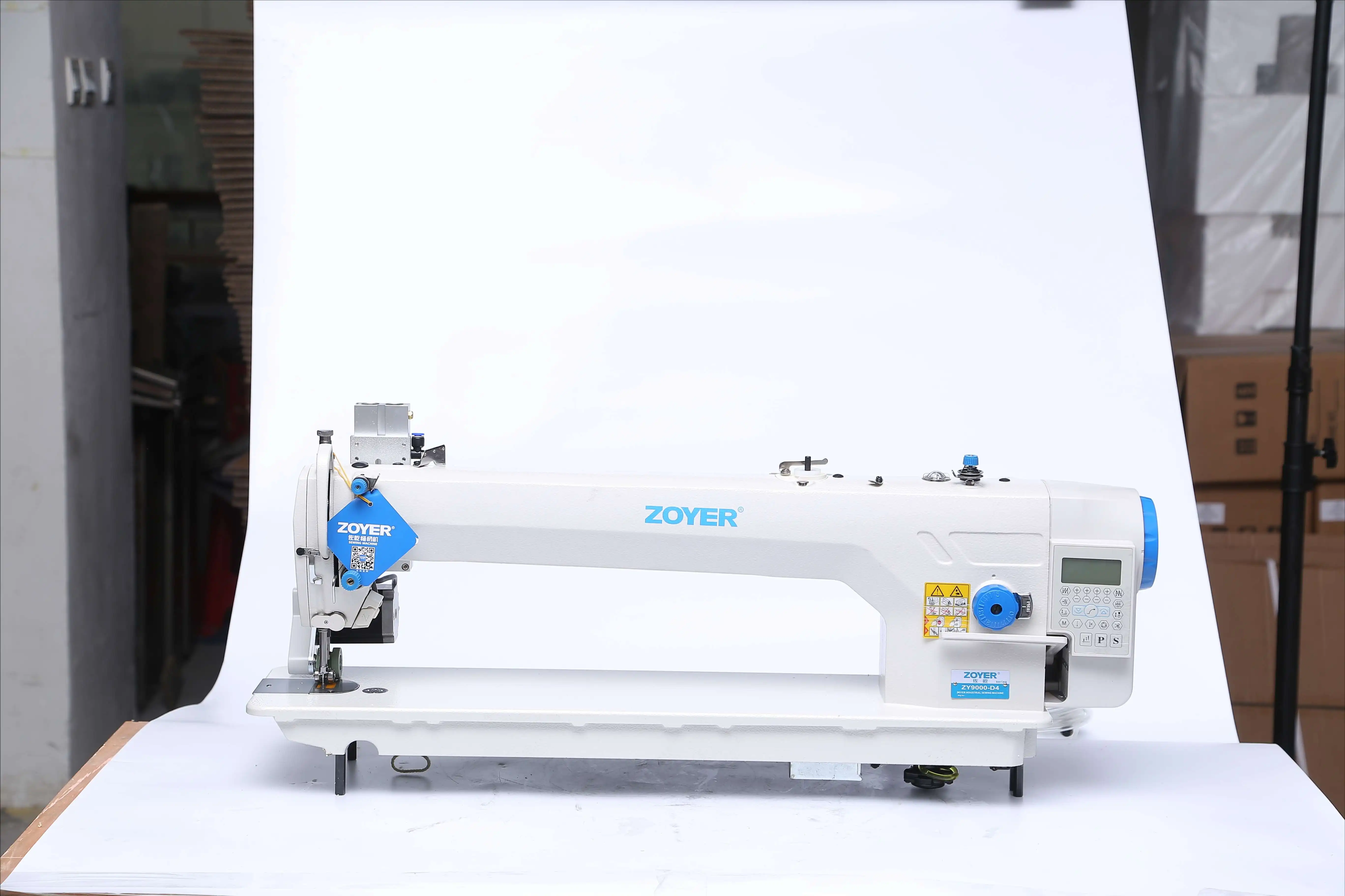 ZY9056-D3 ZOYER New Single Needle Flat-Bed Motor Long Arm Lockstitch Industrial Sewing Machine