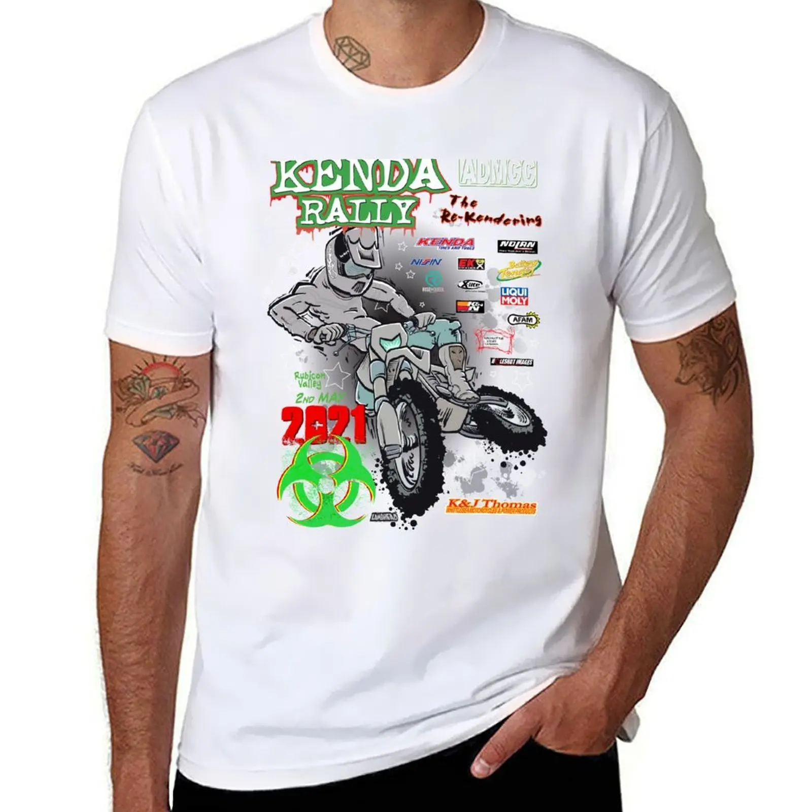 

Kenda Rally 2021 T-Shirt t shirts for man graphic tees t shirt men 100% cotton luxury brand T-Shirt