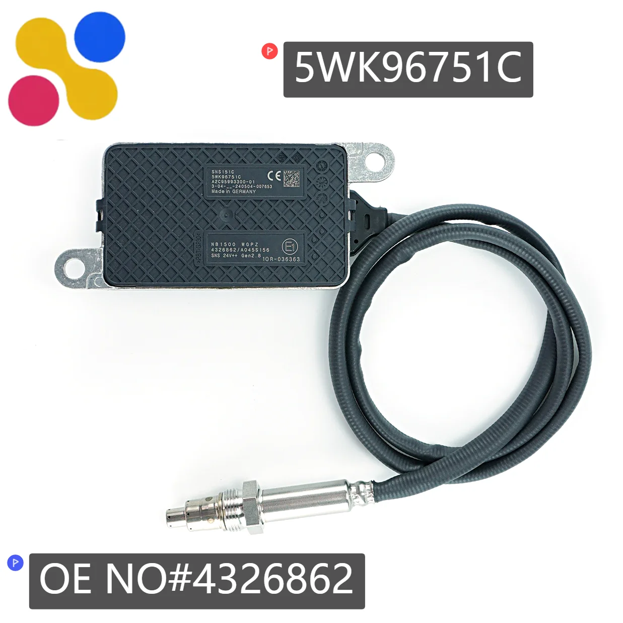 

4326862 5WK96751C For Cummins Engine 24V High Quality for NGK Probe NOX Nitrogen Oxygen Sensor 5WK9 6751C Made In Germany