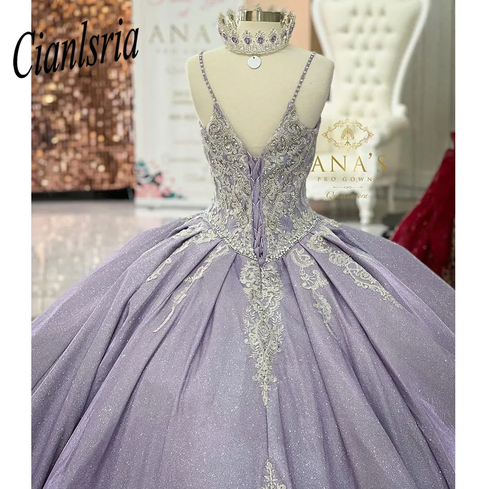 Espaguete quinceanera vestidos de baile vestido de festa de aniversário vestido de renda até vestido de formatura tule quinceanera de 15 anos 2022 doce 15