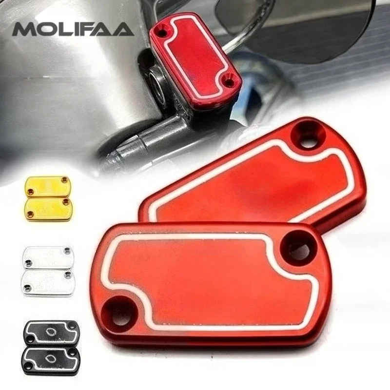 for Royal Alloy GP150 200 300 TG150 300 Motorcycle CNC Brake Pump Cover RA Upper Master Front Fuel Oil Reservoir Cap Accessories