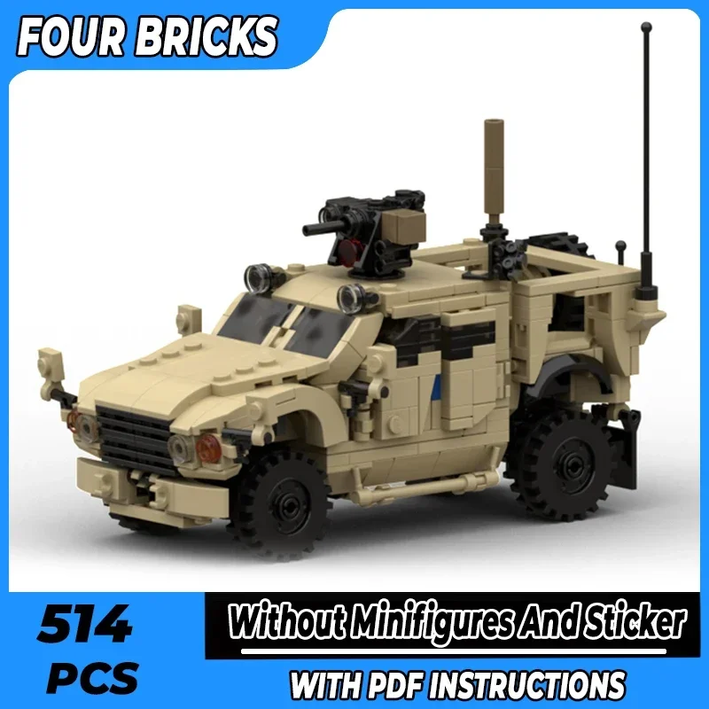 Moc Building Bricks Military Model Armed Vehicle M-ATV Technology Modular Blocks Gifts Toys For Children DIY Sets Assembly