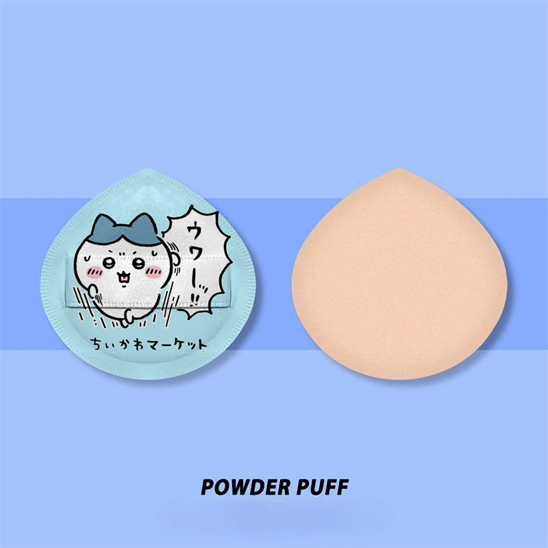 New Chiikawa Usagi Hachiware Animation peripheral cartoon cute print girls makeup special non-eating powder puff holiday gift