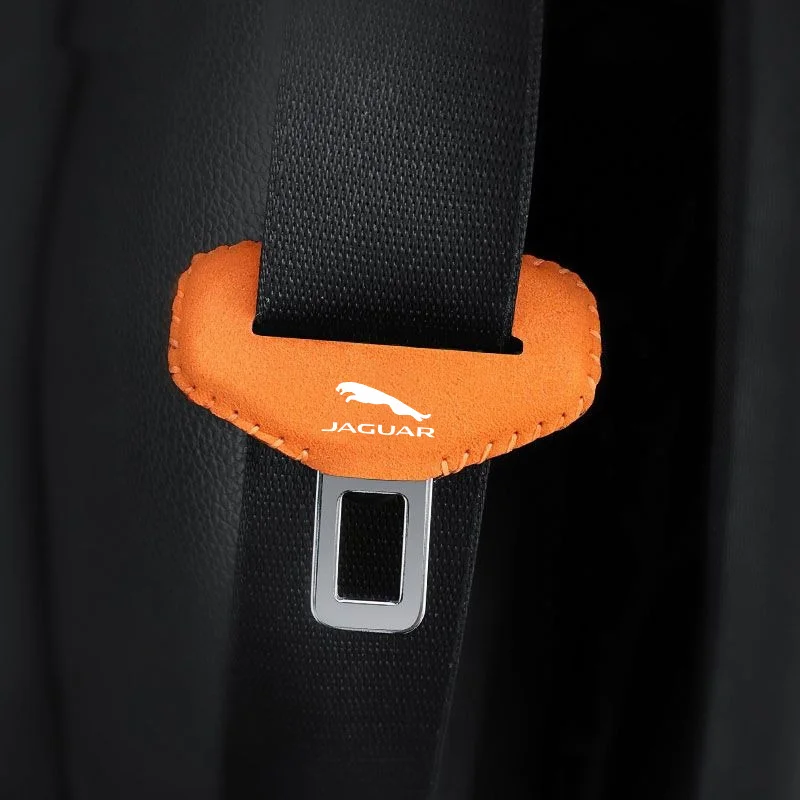 

2pcs Car Seat Belt Clip Buckle Cover Protector For Jaguar XE XF E-Pace F-Pace A9 A8 A9 X8 XJ XFL XJL Guitar Interior Accessories