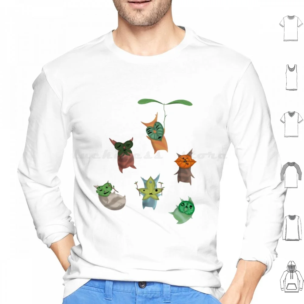 Korok Sticker Pack Hoodies Long Sleeve Breath Of The Wild Legend Of Link Loz Korok The Legend Of Video Games Game Cute