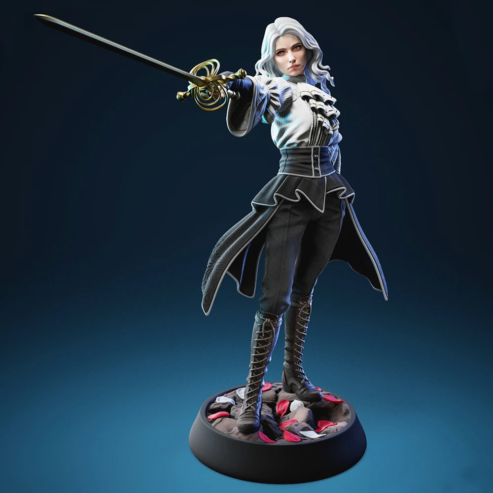 Maßstab 1:18 Maelle Lumina-Figur im Sonderangebot |   3D-Miniatur aus Harz |   Unbemalter Light Shadow Explorer Anime-Modellbausatz (A1115)