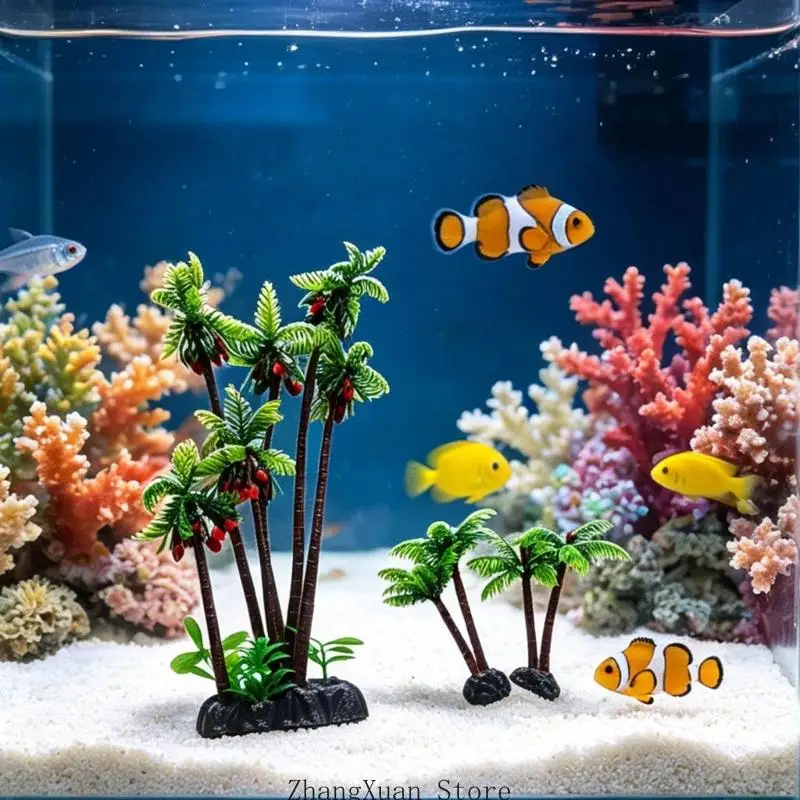 Aquarien Landschaft Künstliche Pflanze Aquarien Landschaftsbau für Garnelenzucht Landschaft Ornamente Baum Handwerk 3XUF – Detail 9