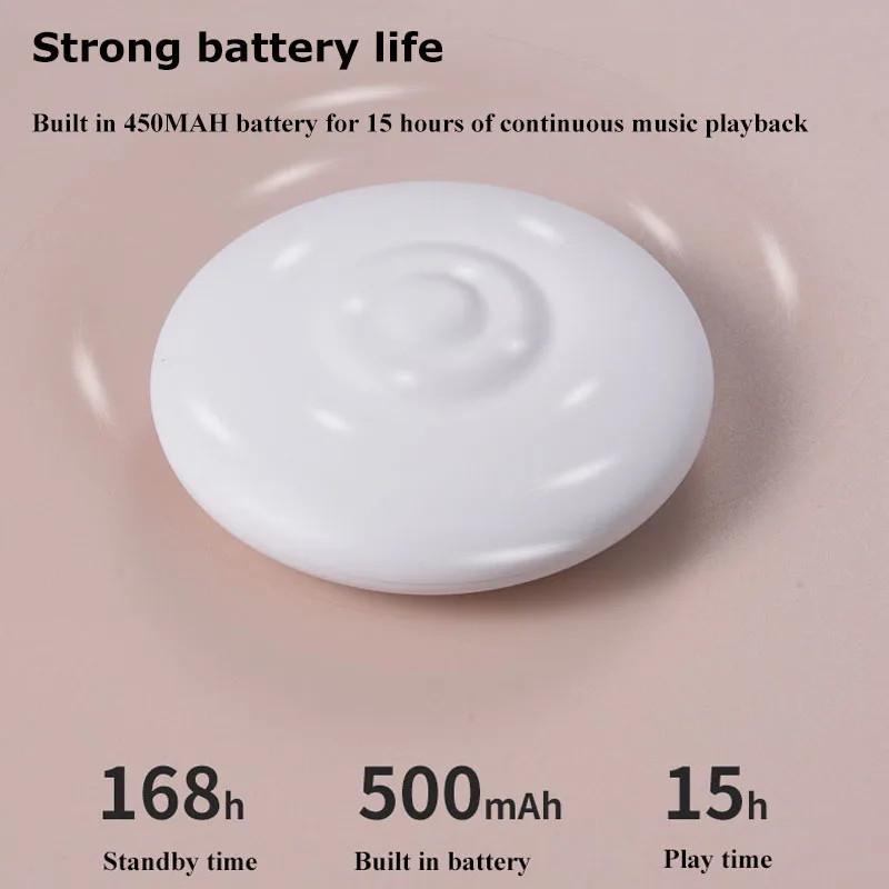 Mini Bone Conduction Bluetooth 5.3 Speaker Ultra-Dunne Slaaphulp Soundbar Draadloze Mp3-muziekspeler Getimed Shutdown Long Endurance