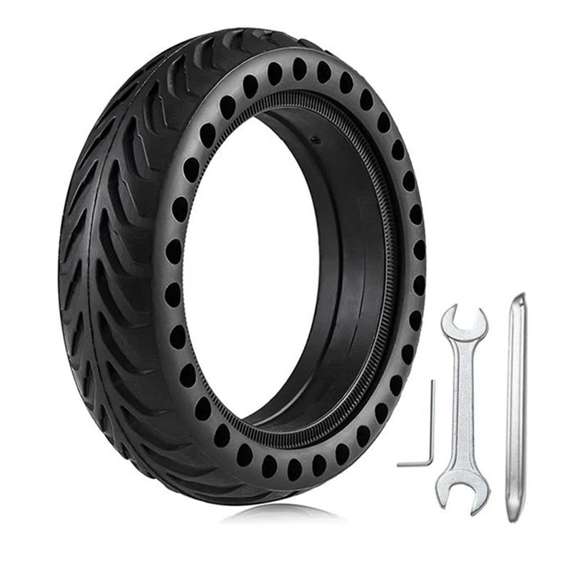 Scooter Wheels Solid Tire For Xiaomi M365 Electric Scooter Gotrax Gxl/Gotrax XR 8.5 Inches, With 3 Installation Tools